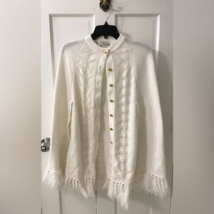 Vintage Sweater Bee By Banff Cape with Fringe